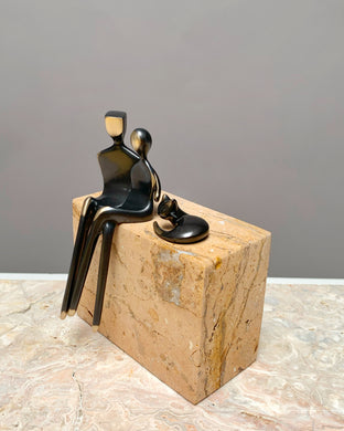 Original art for sale at UGallery.com | Caress with Cat by Yenny Cocq | $500 | sculpture | 5' h x 4' w | photo 2