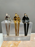 Original art for sale at UGallery.com | Close to Me in Silver Plate by Yenny Cocq | $490 | sculpture | 4.5' h x 2' w | thumbnail 2