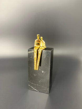 Original art for sale at UGallery.com | Gold - Close to Me by Yenny Cocq | $500 | sculpture | 8' h x 3' w | photo 4