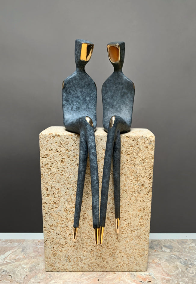 Two Men in Love by Yenny Cocq |  Side View of Artwork 