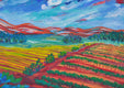 Original art for sale at UGallery.com | Autumn in Winery by Zelie Alice | $530 | acrylic painting | 16.5' h x 23.5' w | thumbnail 3