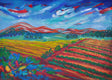 Original art for sale at UGallery.com | Autumn in Winery by Zelie Alice | $530 | acrylic painting | 16.5' h x 23.5' w | thumbnail 1