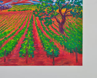 Original art for sale at UGallery.com | Gentle Breeze in Winery by Zelie Alice | $600 | acrylic painting | 16.5' h x 23.5' w | photo 4