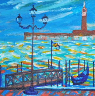 Original art for sale at UGallery.com | Autumn In Venice by Zelie Alice | $2,100 | acrylic painting | 24' h x 31.5' w | photo 4