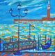 Original art for sale at UGallery.com | Autumn In Venice by Zelie Alice | $2,100 | acrylic painting | 24' h x 31.5' w | thumbnail 4