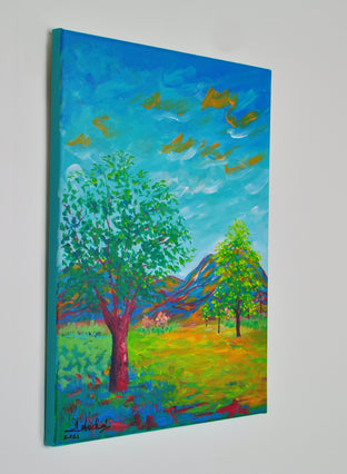 Original art for sale at UGallery.com | Summer Haze by Zelie Alice | $450 | acrylic painting | 15.5' h x 12' w | photo 3