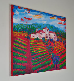 Original art for sale at UGallery.com | Wine Lover's Paradise by Zelie Alice | $850 | acrylic painting | 18' h x 24' w | photo 3