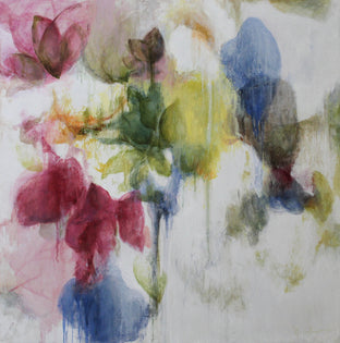 Original art for sale at UGallery.com | Blossom Evolution XVIII by Naoko Paluszak | $1,125 | oil painting | 24' h x 24' w | photo 1