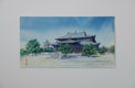 Original art for sale at UGallery.com | Watercolor Impressions of Chinese Architecture 11 by Siyuan Ma | $275 | watercolor painting | 7.5' h x 14' w | thumbnail 3