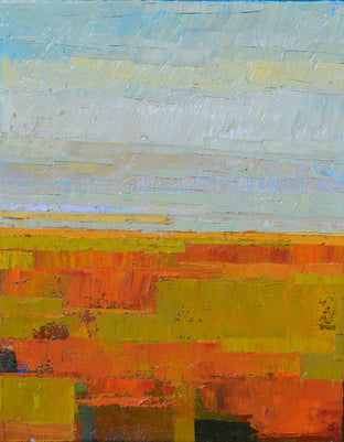 Original art for sale at UGallery.com | Summer Fields by Srinivas Kathoju | $500 | oil painting | 14' h x 11' w | photo 1