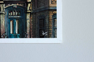 Original art for sale at UGallery.com | House, St. John by Hano Dercksen | $400 | mixed media artwork | 10' h x 8' w | photo 3