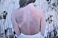 Original art for sale at UGallery.com | Patterns in White by Mary Pratt | $2,600 | oil painting | 48' h x 24' w | thumbnail 4