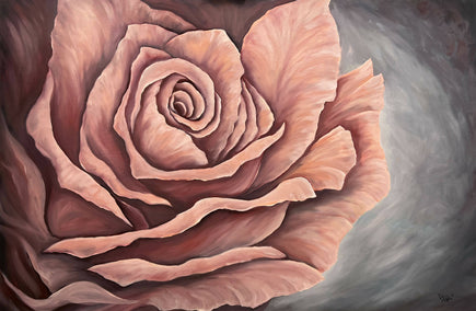 oil painting by Pamela Hoke titled Comfort Rose