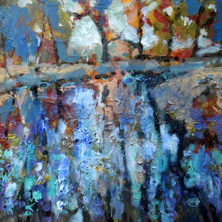 Original art for sale at UGallery.com | Blue Waters by Kip Decker | $2,100 | acrylic painting | 30' h x 30' w | photo 4