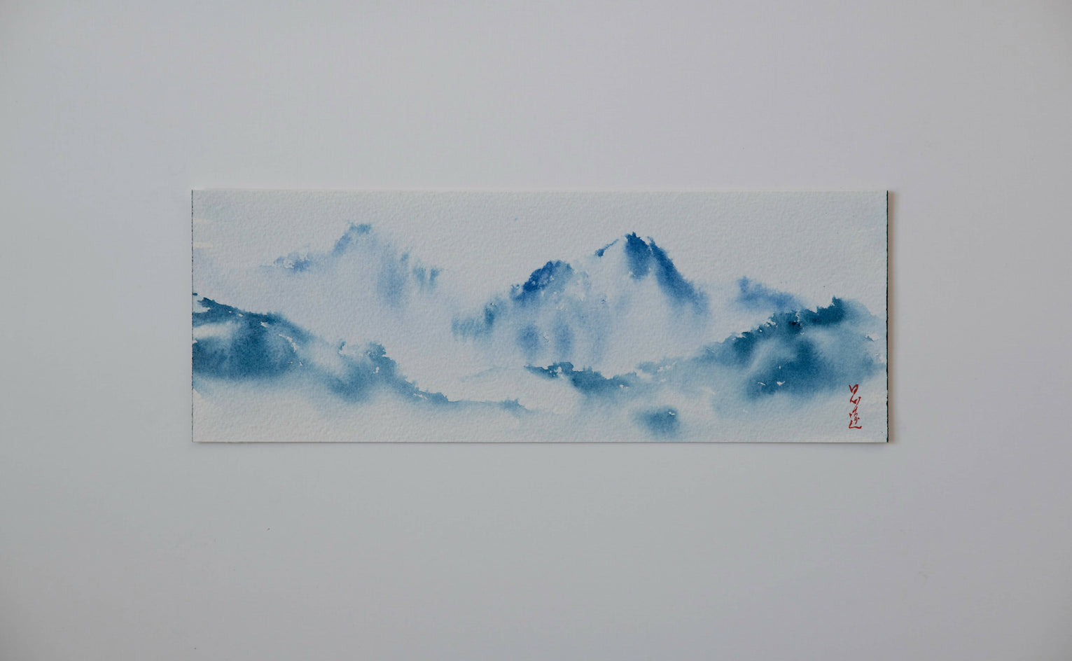 Mountain Reverie Series 9 by Siyuan Ma |  Closeup View of Artwork 