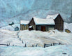 Original art for sale at UGallery.com | Snow-Bound by Doug Cosbie | $375 | oil painting | 11' h x 14' w | thumbnail 1