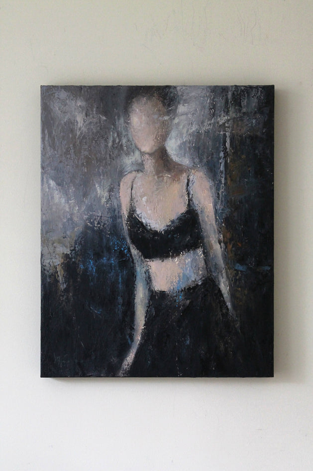 Stepping Out to the Light III by Naoko Paluszak |  Closeup View of Artwork 