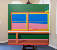Original art for sale at UGallery.com | Window11 by Wenjie Jin | $4,700 | acrylic painting | 60' h x 60' w | thumbnail 3