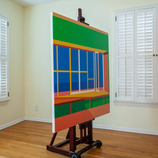 Original art for sale at UGallery.com | Window4 by Wenjie Jin | $2,400 | acrylic painting | 47.24' h x 47.24' w | photo 3