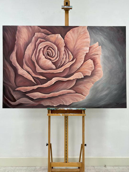 Comfort Rose by Pamela Hoke - oil painting