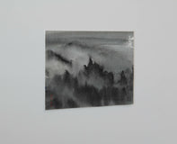 Original art for sale at UGallery.com | Mountain Reverie Series 14 by Siyuan Ma | $275 | watercolor painting | 6' h x 9' w | thumbnail 2