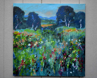 Original art for sale at UGallery.com | Green Pasture by Kip Decker | $2,200 | acrylic painting | 30' h x 30' w | photo 3